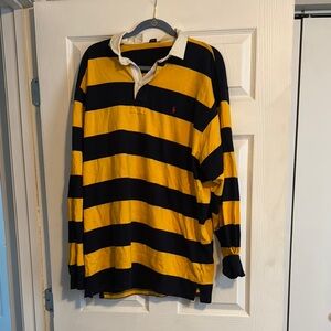 Ralph Lauren Polo Striped Yellow and Black Rugby Shirt